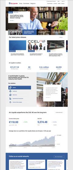 AIR LIQUIDE website screen capture