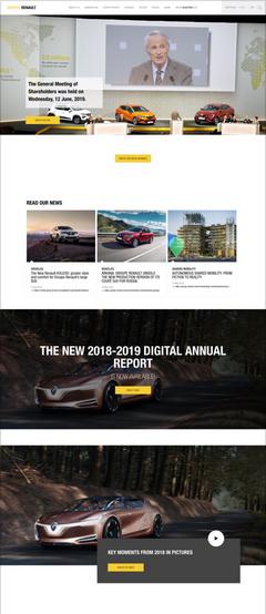 RENAULT website screen capture