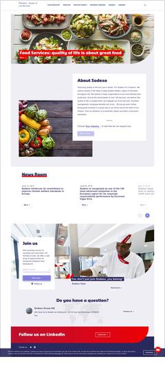 SODEXO website screen capture