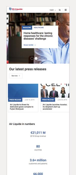 AIR LIQUIDE website screen capture