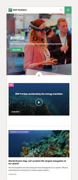 BNP PARIBAS website screen capture
