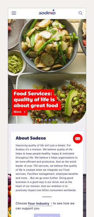 SODEXO website screen capture